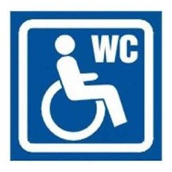 Oznaczenie WC dla niepełnosprawnych